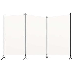 vidaXL feh&eacute;r 3 paneles sz&ouml;vetparav&aacute;n 260x180 cm