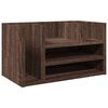 vidaXL barna t&ouml;lgy sz&iacute;nű szerelt fa asztali szervező 44,5 x 24 x 25 cm
