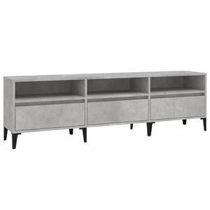 vidaXL betonsz&uuml;rke szerelt fa TV-szekr&eacute;ny 150x30x44,5 cm