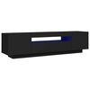 vidaXL fekete TV-szekr&eacute;ny LED-l&aacute;mp&aacute;kkal 160 x 35 x 40 cm
