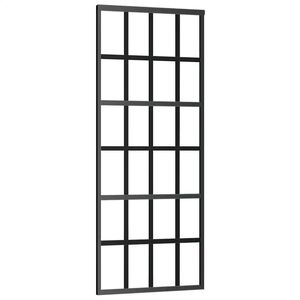 vidaXL fekete ESG &uuml;veg &eacute;s alum&iacute;nium tol&oacute;ajt&oacute; 76 x 205 cm