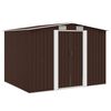 vidaXL barna ac&eacute;l kerti f&eacute;szer 257 x 205 x 178 cm