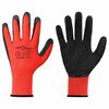 vidaXL Munkakesztyűk 24 db Piros &eacute;s Fekete 10 / xl Latex bevonat