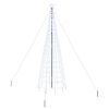 vidaXL LED Kar&aacute;csonyi Fenyő EKENAS 400 cm 800 LED Hideg feh&eacute;r Ac&eacute;l