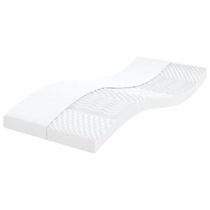 vidaXL feh&eacute;r 7 z&oacute;n&aacute;s 20 ILD kem&eacute;nys&eacute;gű habmatrac 80 x 200 cm