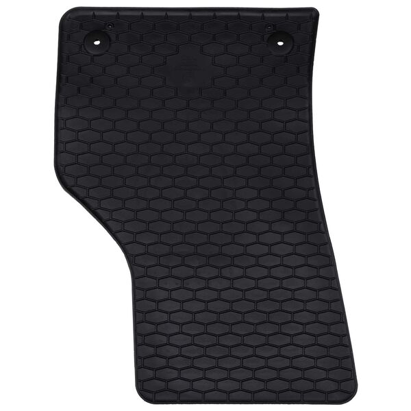 vidaXL Aut&oacute;szőnyeg 4 pcs Fekete Gumi