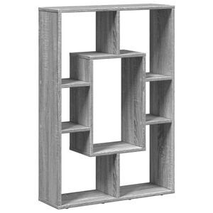 vidaXL sz&uuml;rke sonoma sz&iacute;nű szerelt fa k&ouml;nyvespolc 63 x 20 x 90 cm