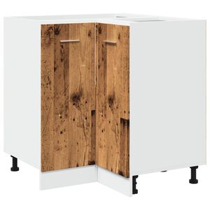 vidaXL &ldquo;Lyon&rdquo; antik fa sz&iacute;nű szerelt fa konyhaszekr&eacute;ny