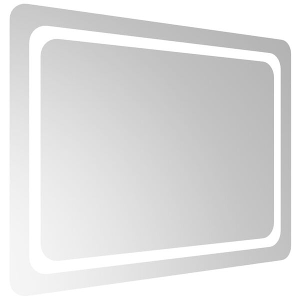 vidaXL LED-es f&uuml;rdőszobat&uuml;k&ouml;r 80x60 cm