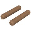 vidaXL Fa d&uuml;belek 2 db Barna &Oslash; 8 x 35 mm T&ouml;m&ouml;r fa