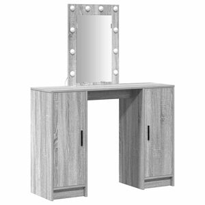 vidaXL &Ouml;lt&ouml;zk&ouml;dőasztal Sz&uuml;rke 102 x 33 x 135 cm Szerelt Fa