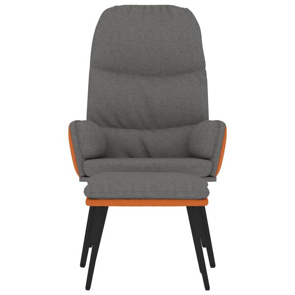 vidaXL vil&aacute;gossz&uuml;rke sz&ouml;vet pihenőfotel l&aacute;btart&oacute;val