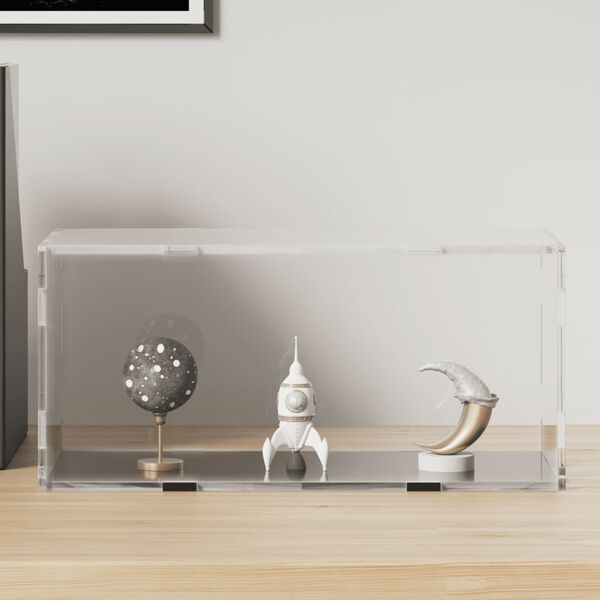vidaXL átlátszó akril kiállító doboz 30 x 15 x 14 cm