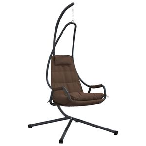 vidaXL F&uuml;ggő toj&aacute;s sz&eacute;k Ac&eacute;l 94 x 107 x 196,5 cm K&aacute;v&eacute;