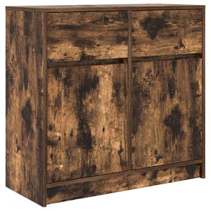 vidaXL f&uuml;st&ouml;lt t&ouml;lgy szerelt fa t&aacute;lal&oacute;szekr&eacute;ny fi&oacute;kos 80x34x76 cm
