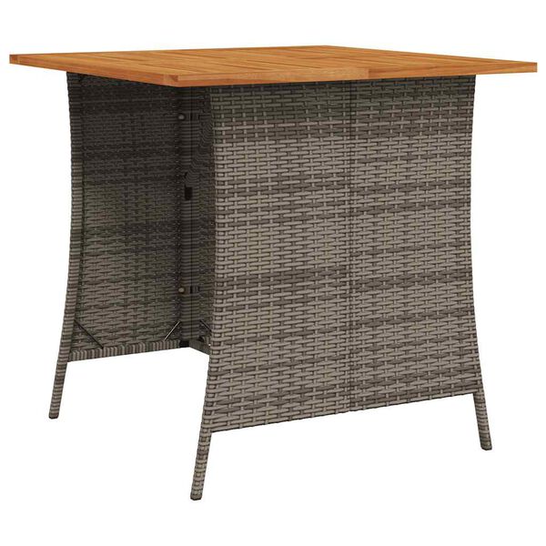 vidaXL 6 r&eacute;szes sz&uuml;rke polyrattan kerti &uuml;lőgarnit&uacute;ra p&aacute;rn&aacute;kkal L-alak&uacute;