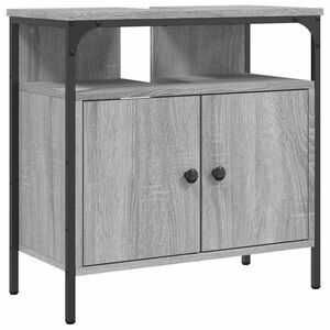 vidaXL sz&uuml;rke sonoma szerelt fa f&uuml;rdőszobai mosd&oacute;szekr&eacute;ny 60x30x60 cm