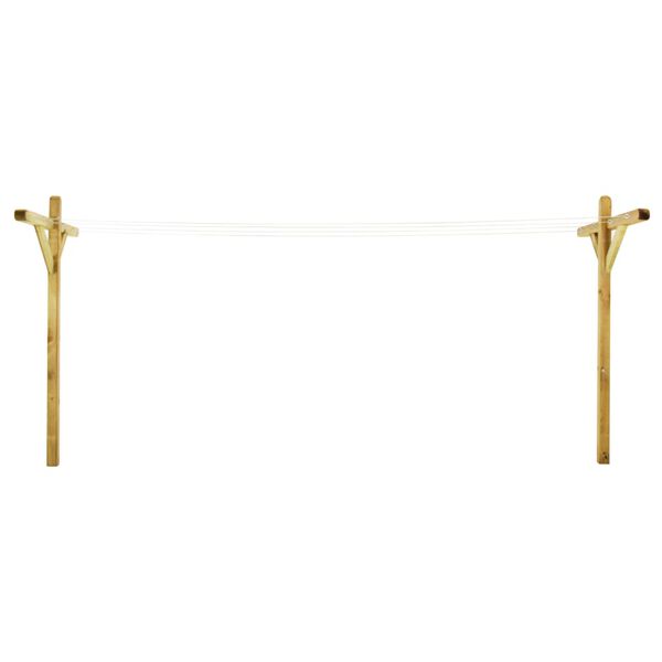 vidaXL 2 db impregnált fenyőfa szárítóállvány 120 x 170 cm