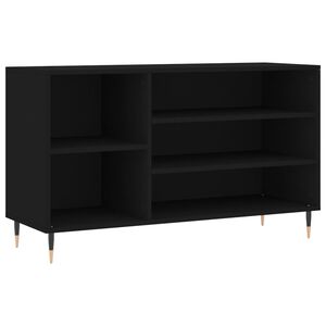 vidaXL fekete szerelt fa cipősszekr&eacute;ny 102x36x60 cm