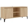 vidaXL sonoma t&ouml;lgy sz&iacute;nű TV-szekr&eacute;ny f&eacute;ml&aacute;bakkal 103,5 x 35 x 50 cm