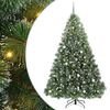 vidaXL Mű kar&aacute;csonyfa 300 LED-del &aacute;llv&aacute;nnyal Z&ouml;ld 240 cm PE &eacute;s PVC