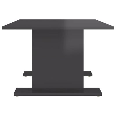 vidaXL magasfényű szürke forgácslap dohányzóasztal 103,5 x 60 x 40 cm