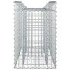 vidaXL Gabion emelt &aacute;gy Ez&uuml;st 100 x 50 x 80 cm Horganyzott ac&eacute;l