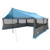vidaXL Csal&aacute;di S&aacute;tor tetővel K&eacute;k 600 x 400 x 268 cm Poli&eacute;szter &eacute;s ac&eacute;l