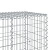 vidaXL horganyzott vas gabion kosár fedéllel 650 x 100 x 100 cm