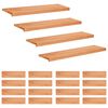 vidaXL L&eacute;pcsőszőnyegek 20 db 100 x 30 x 2 cm Lakk T&ouml;m&ouml;r b&uuml;kkfa