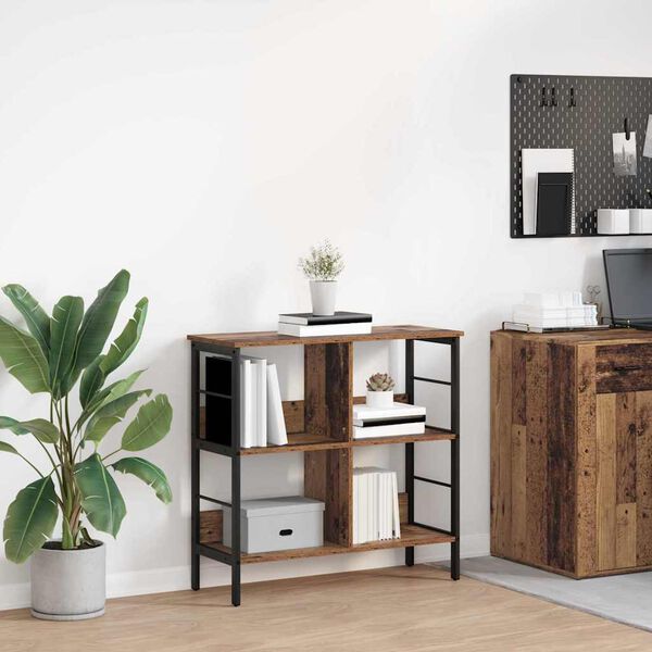 vidaXL K&ouml;nyvespolc &Ouml;reg fa 82 x 32 x 79 cm Faanyag