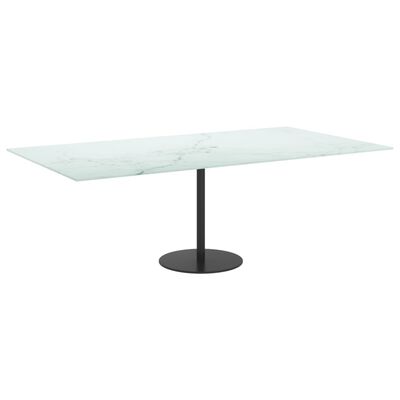 vidaXL fehér edzett üveg asztallap márványdizájnnal 120 x 62 cm 8 mm