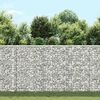 vidaXL trap&eacute;z alak&uacute; horganyzott ac&eacute;l gabion magas&aacute;gy&aacute;s 100x20x100 cm