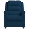 vidaXL kék bársony elektromos masszázsfotel