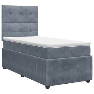 vidaXL Boxspring &aacute;gy matraccal S&ouml;t&eacute;tsz&uuml;rke 80 x 200 cm B&aacute;rsony