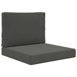 vidaXL K&uuml;lt&eacute;ri kanap&eacute; p&aacute;rna Poli&eacute;szter Antracitsz&uuml;rke 60 x 60 cm