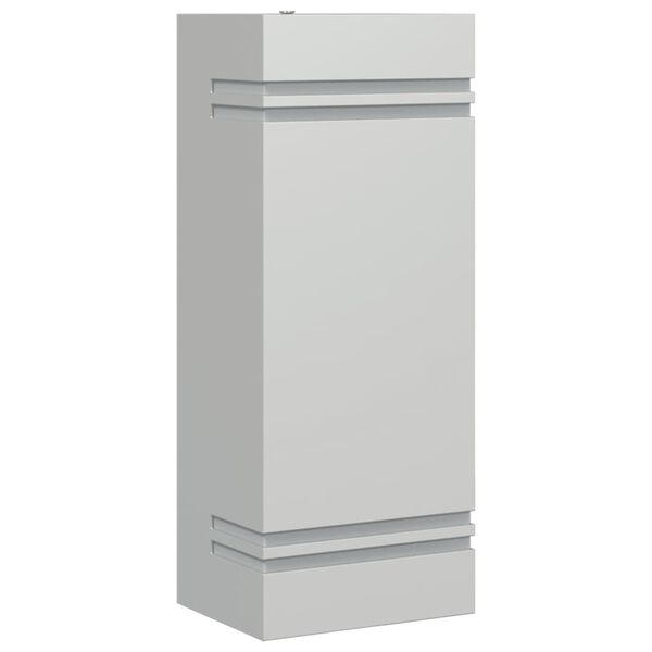 vidaXL ezüstszínű rozsdamentes acél kültéri falilámpa