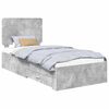 vidaXL &Aacute;gykeret fi&oacute;kkal t&aacute;rol&oacute;val Beton Sz&uuml;rke 70 x 190 cm Szerelt Fa