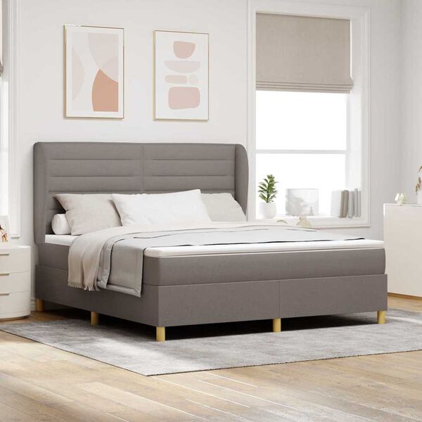 vidaXL Boxspring &aacute;gy matraccal S&ouml;t&eacute;tsz&uuml;rke 90x190 cm Sz&ouml;vet T&oacute;psz&iacute;nű