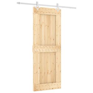 vidaXL Cs&uacute;sz&oacute; ajt&oacute; 80 x 210 cm Szil&aacute;rd Fenyőfa (Nem Kezelt)