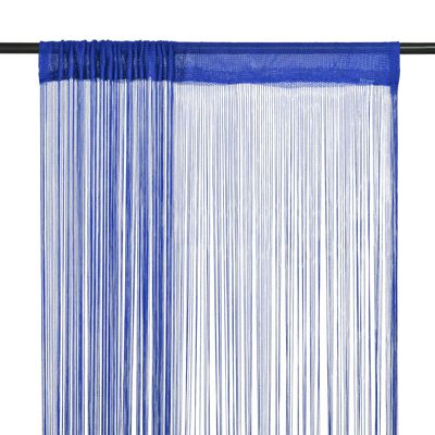 vidaXL 2 db kék zsinórfüggöny 100 x 250 cm