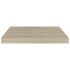 vidaXL 2 db tölgyszínű MDF lebegő fali polc 50 x 23 x 3,8 cm