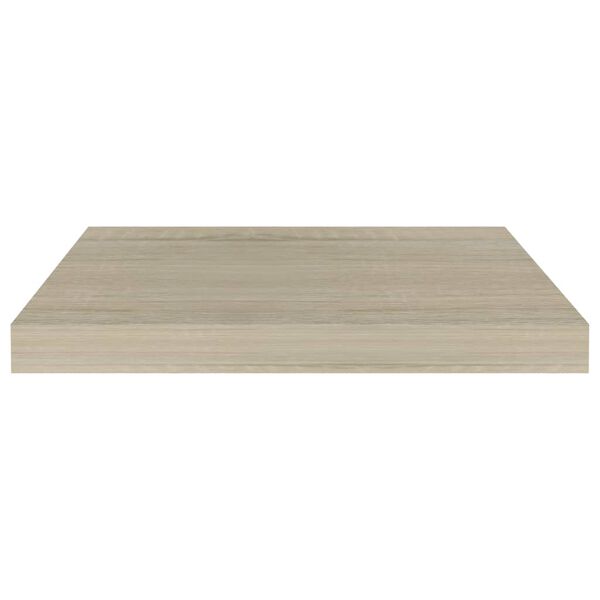 vidaXL 2 db tölgyszínű MDF lebegő fali polc 50 x 23 x 3,8 cm