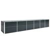vidaXL antracitsz&uuml;rke horganyzott ac&eacute;l kerti magas&aacute;gy&aacute;s 480x80x77 cm