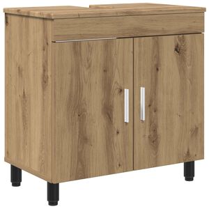 vidaXL F&eacute;s&uuml;lk&ouml;dő egys&eacute;g a f&uuml;rdőszob&aacute;ba K&eacute;zműves T&ouml;lgy 60 x 35 x 60 cm