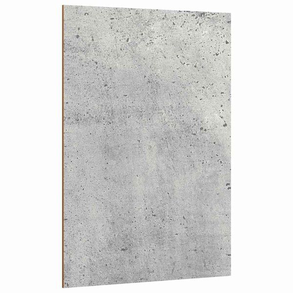 vidaXL Dekor Panelek 50 pcs Beton Sz&uuml;rke 21 x 30 x 0,27 cm Faanyag