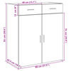 vidaXL betonsz&uuml;rke szerelt fa t&aacute;lal&oacute;szekr&eacute;ny 80 x 42,5 x 93 cm