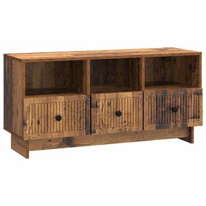 vidaXL TV szekr&eacute;ny fi&oacute;kkal Antik Fa 102 x 34,5 x 50 cm Szerelt Fa