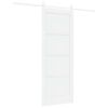 vidaXL Cs&uacute;sz&oacute; ajt&oacute; ORKDAL 78 x 202 cm Szerelt Fa Feh&eacute;r