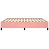 vidaXL rózsaszín bársony ágykeret 160x200 cm